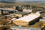 The completed factory building