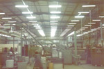 Inside the cigarette plant factory building